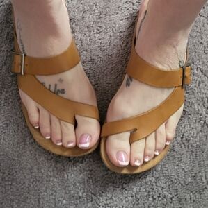 Yokono leather Flat sandals